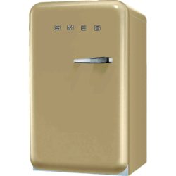 Smeg FAB10LP 55cm 'Retro Style' Home Bar Fridge and Icebox in Cream with Left Hand Hinge